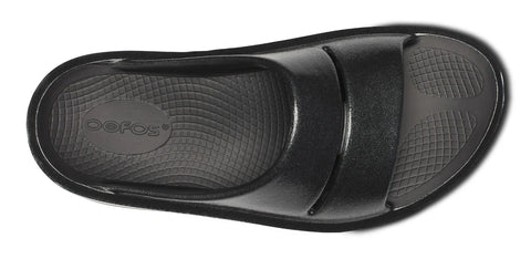 Women's OOmega OOahh Stacked Sandal - Black Sparkle