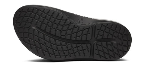 Women's OOmega OOahh Stacked Sandal - Black Sparkle