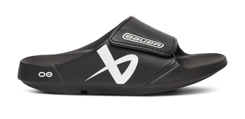 BAUER/OOFOS Women's OOahh Sport Flex Sandal – Black