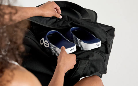 Women's OOahh Sport Slide Sandal - Navy Matrix (SALE)