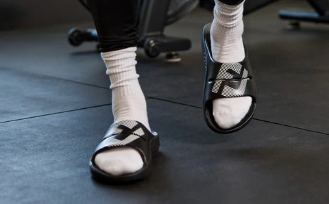 FJ X OOFOS Men's OOahh Sport Slide Sandal - Black